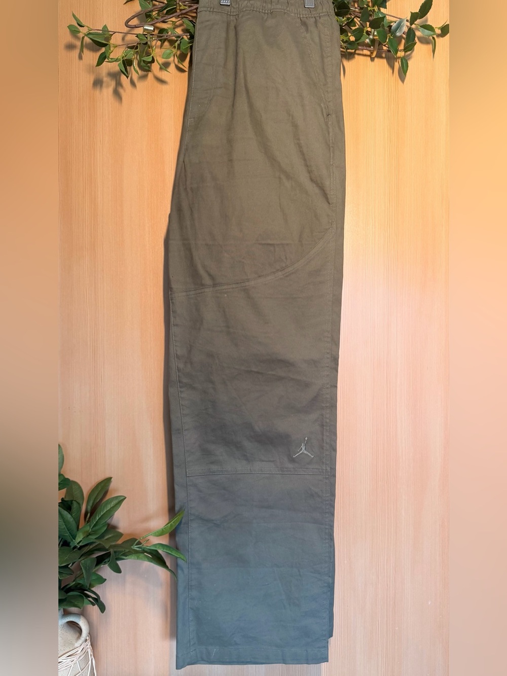 Jordan Olive Green Cargo Pants with Subtle Jumpman